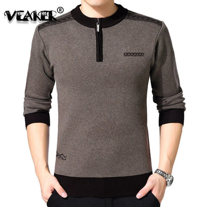 Mens sweaters for 2018 Autumn Winter Thick Warm Sweaters O-Neck Wool Sweater Male Knitted Cashmere Pullover Tops Plus Size M-3XL