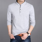 Brand New Men Polo Shirt Mens Long Sleeve Solid Polo Shirts Camisa Polos Masculina Popular Casual Cotton Plus Size M-4XL Tops